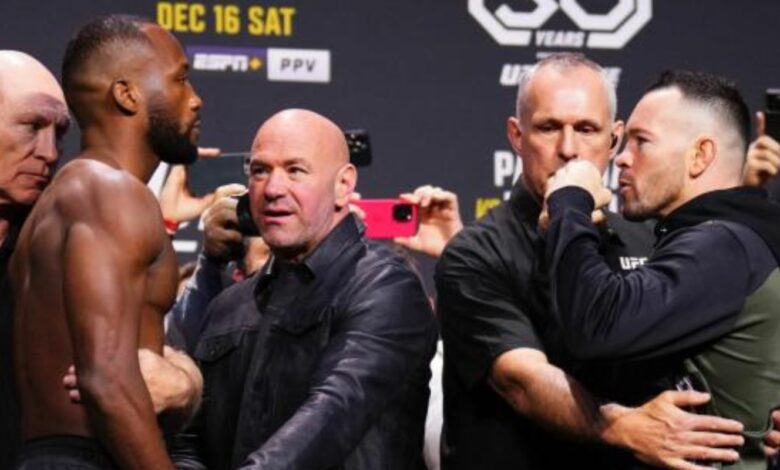 UFC 296 weigh-ins with Leon Edwards, Colby Covington and Dana White