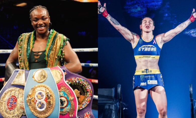 Claressa Shields and Cris Cyborg
