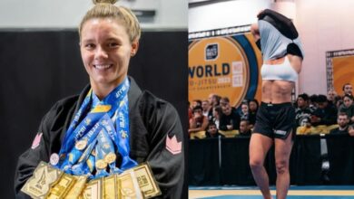 Maggie Grindatti Retires From Grappling Competition By Removing her Rashguard & Leaving it on the Mat
