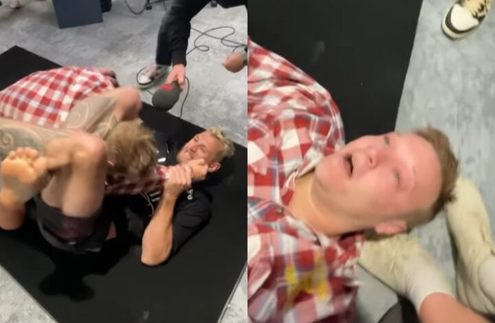 [WATCH] Dan Hooker Chokes Out Radio Producer Unconscious – With A Triangle Choke