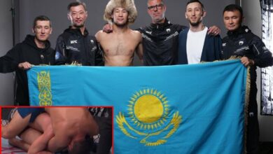 [WATCH] Shavkat Rakhmonov Chokes Out Stephen Thompson With RNC At UFC 296