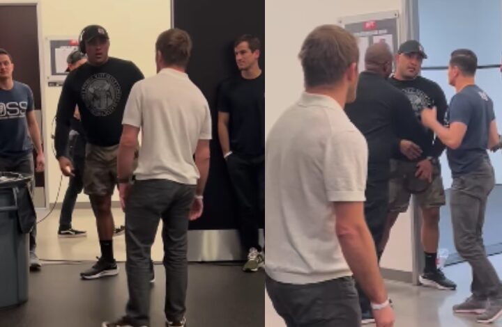 Yuri Simoes Gets into Heated Altercation with AJ Agazarm at UFC Fight Pass Invitational
