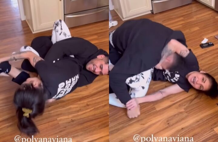 [WATCH] UFC’s Alex Pereira Grapples With Polyana Viana – In His Kitchen