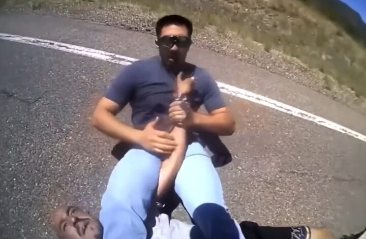 [WATCH] Civilian Helps Pregnant Officer By Armbarring Suspect