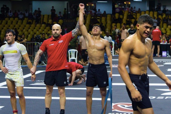 Une ceinture bleue BJJ de 15 ans bat une ceinture noire BJJ en quarts de finale des essais ADCC