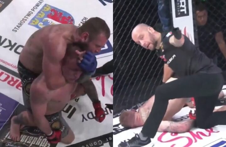 [WATCH] Fighter Choked Out Unconscious After Referee Fails To Intervene