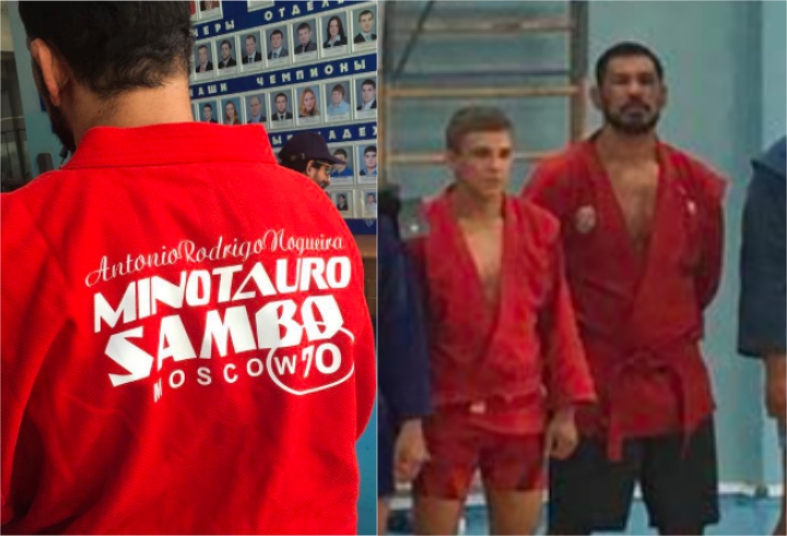 Flashback : la légende du MMA Minotauro Nogueira s'entraîne au Sambo en Russie