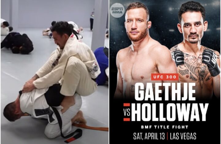 Max Holloway Trains BJJ in the GI For His Fight Against Justin Gaethje at UFC 300