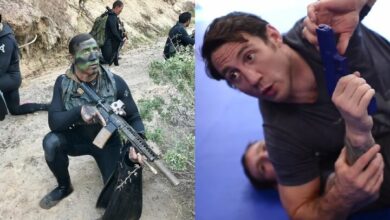 Tim Kennedy, BJJ Black Belt & Green Beret, Teaches BJJ Techniques For Weapon Takeaway