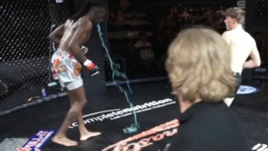 [WATCH] MMA Fighter Pukes Mid-Fight & Loses Via TKO