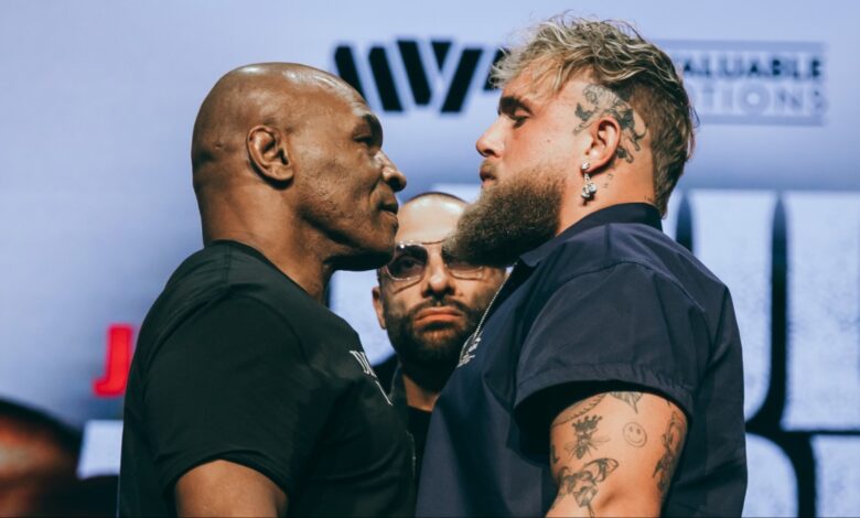 Jake Paul and Mike Tyson