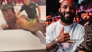 [WATCH] Luke Rockhold High-Fives Mighty Mouse – Mid-Match At CJI