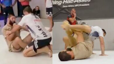 Full Video: Khamzat Chimaev Outgrapples Luke Rockhold in Training Session