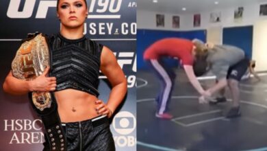 Watch: Former UFC Champ Ronda Rousey vs Male High School Wrestler