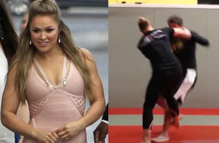 A Male Beginner Tried to Grapple with Ex-UFC Champ & Judo Olympic Medalist Ronda Rousey