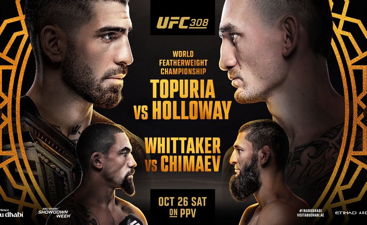 UFC 308, Ilia Topuria, Max Holloway, Résultats, UFC