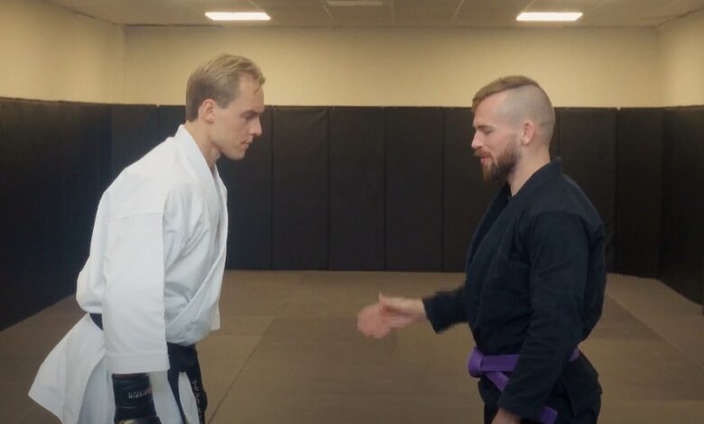 BJJ Purple Belt Challenges Jiu-Jitsu’s Biggest Hater: Karate Master Jesse Enkamp