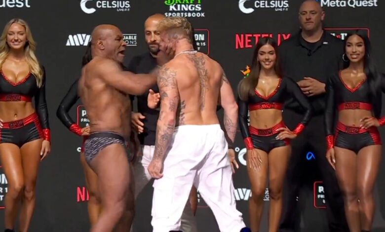 Mike Tyson and Jake Paul