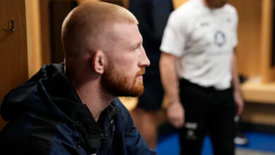 Bo Nickal dressing room