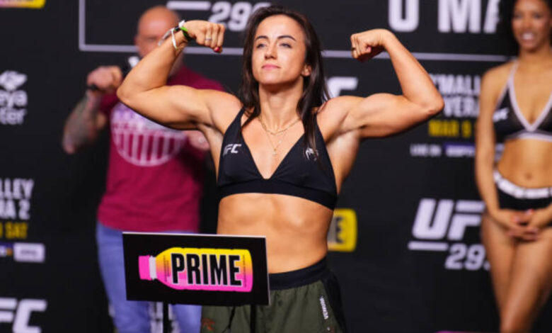 Maycee Barber weigh-in