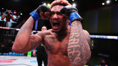 Michael Morales celebration