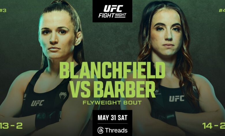 UFC Vegas 107, Results, Maycee Barber, Erin Blanchfield, Results, UFC