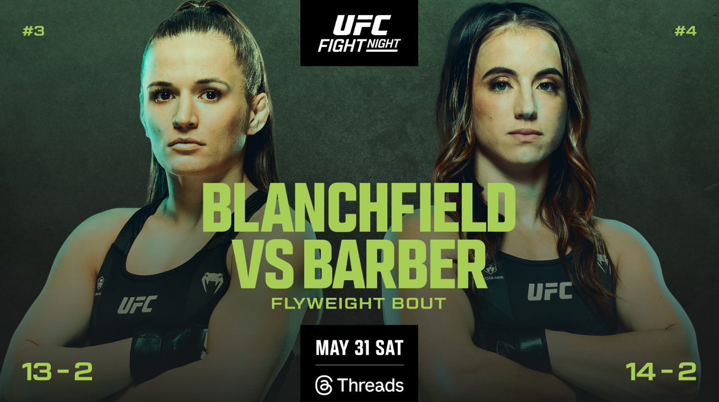 UFC Vegas 107, Résultats, Maycee Barber, Erin Blanchfield, Résultats, UFC