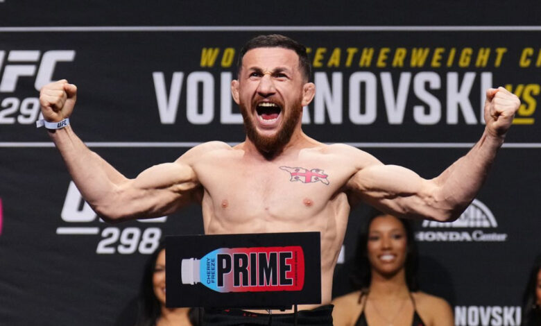 Merab Dvalishvili weigh-in