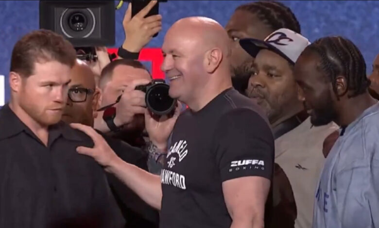 Dana White Canelo Alvarez Terence Crawford