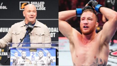 Dana White and Justin Gaethje