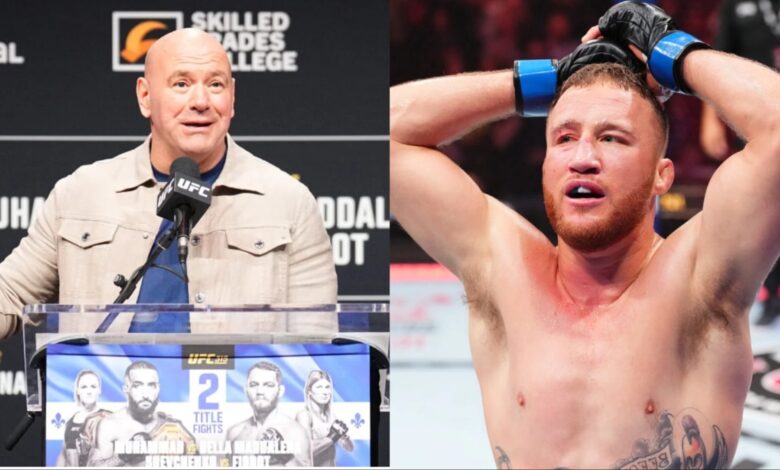 Dana White and Justin Gaethje