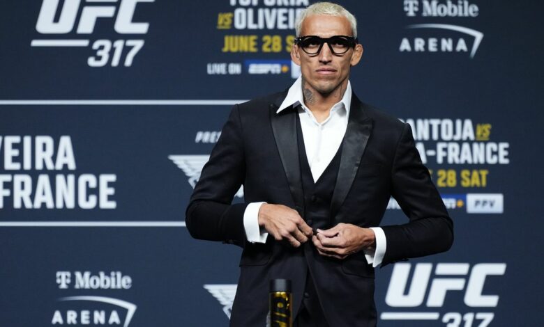 Charles Oliveira UFC 317 press conference