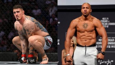 Tom Aspinall and Ciryl Gane