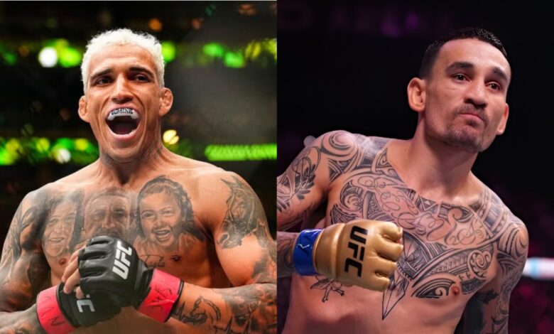 Charles Oliveira and Max Holloway