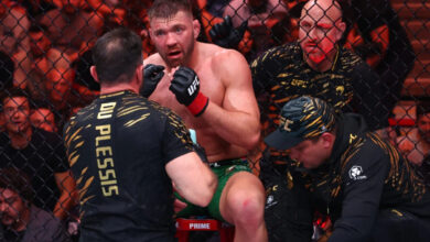 Dricus du Plessis UFC 319 corner