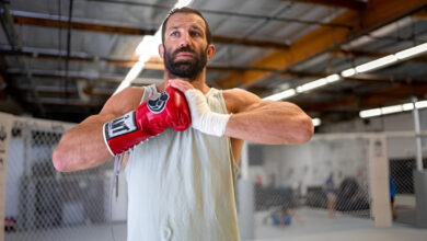 Luke Rockhold boxing MMA gym
