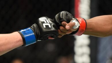 UFC glove touch