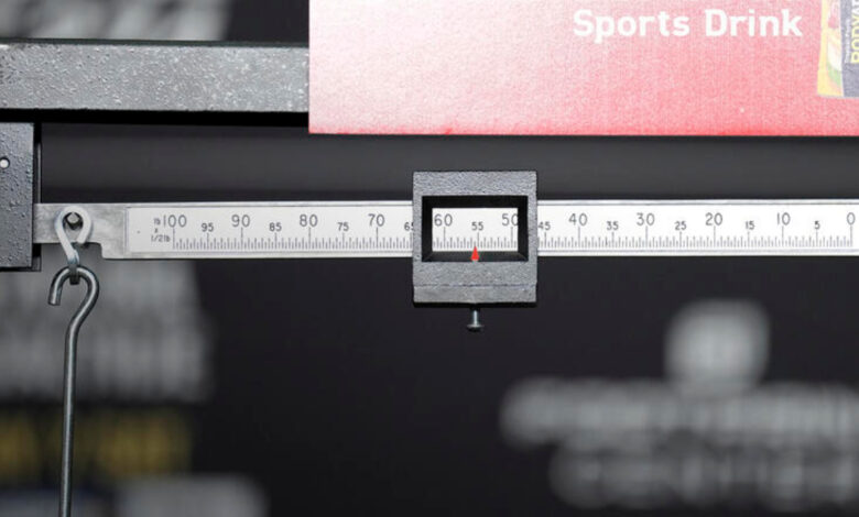 UFC weigh-in scale