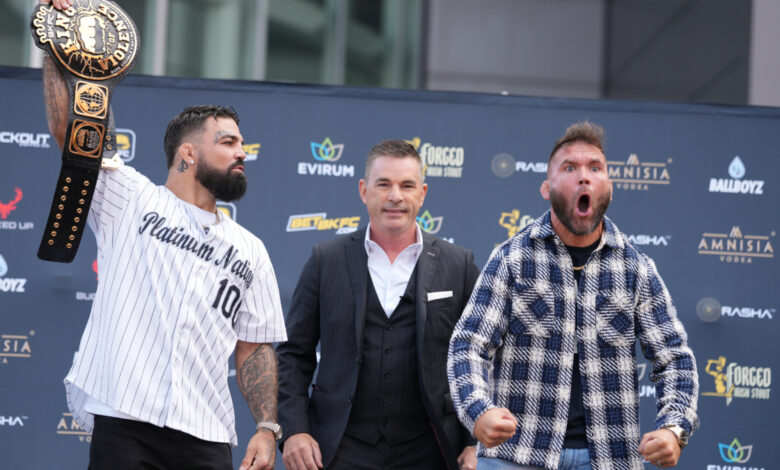 Mike Perry and Jeremy Stephens BKFC 82 press conference