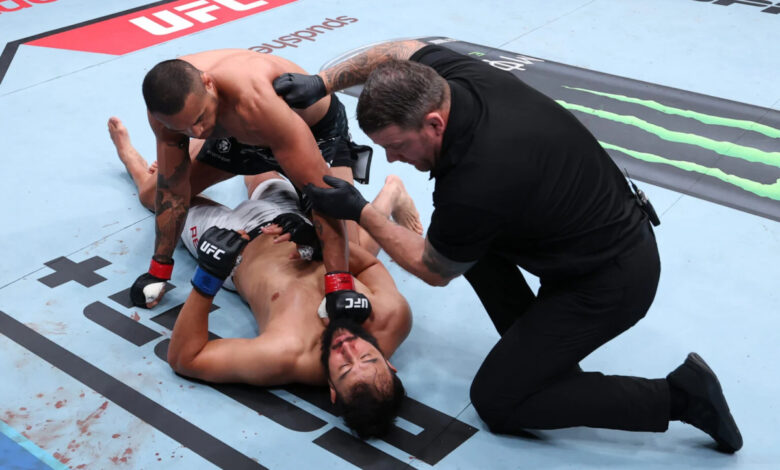Carlos Ulberg KOs Dominick Reyes at UFC Perth