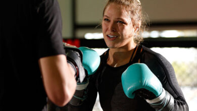Ronda Rousey training session