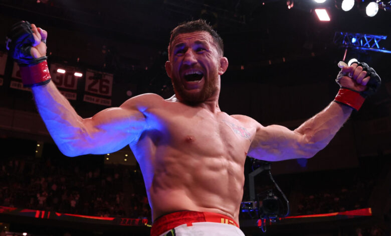 Merab Dvalishvili Celebrates UFC 316 Win