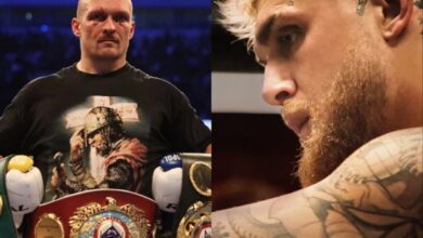 Oleksandr Usyk and Jake Paul