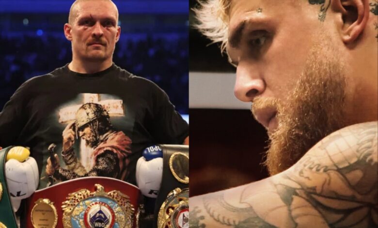Oleksandr Usyk and Jake Paul