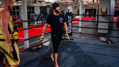 Rafael Fiziev training