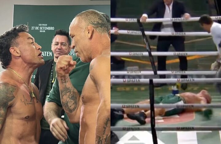 (WATCH) Wanderlei Silva Knocked Out In Crazy Post-Fight Brawl