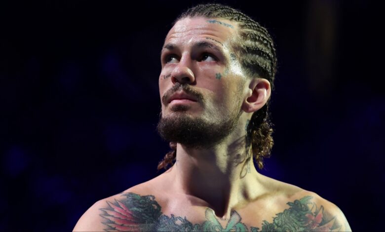 Sean O'Malley enters the Octagon for his fight with Merab Dvalishvili at UFC 316