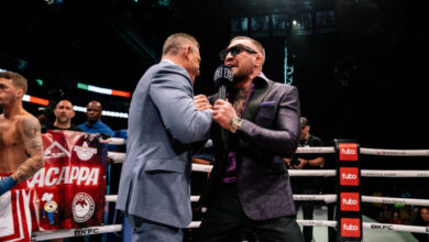 Conor McGregor and David Feldman at BKFC 82