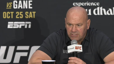 Dana White during UFC 321 presser