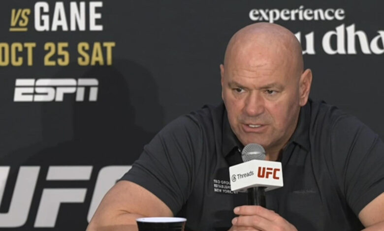 Dana White during UFC 321 presser